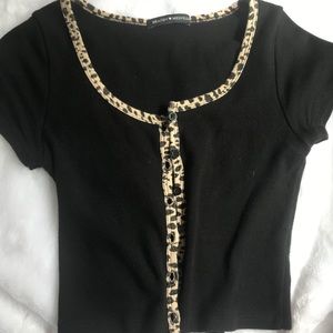 brandy melville cheetah zelly top